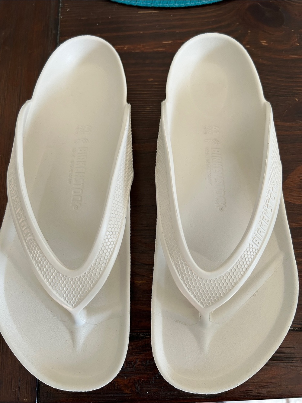 Birkenstock White EVA Thong Sandals - Picture 3 of 7